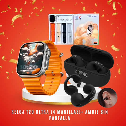 SMART WATCH T20 ULTRA + AUDIFONOS M10